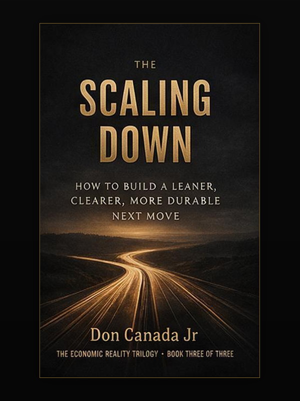 Scaling Down by Mr. Nobody — The Economic Reality Trilogy, Book Three of Three — cover